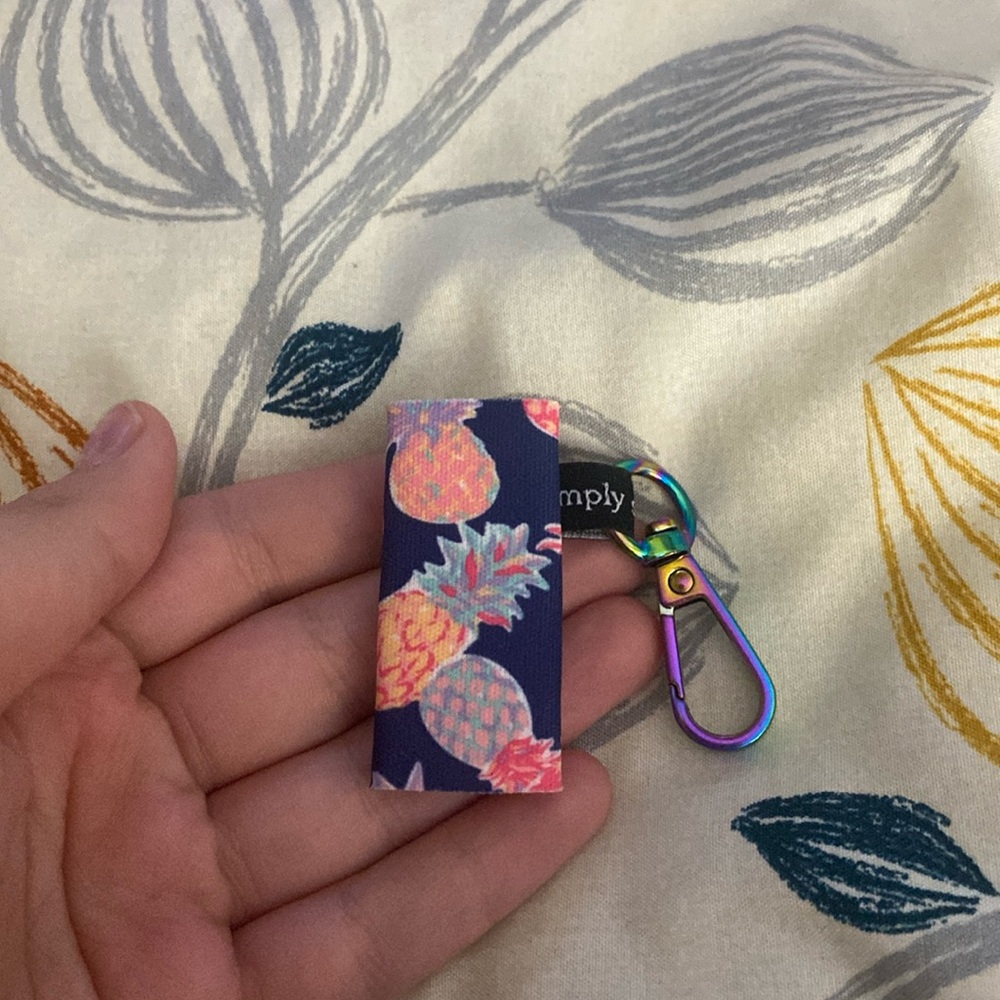 simply southern chapstick hole der for key chain,landed,etc